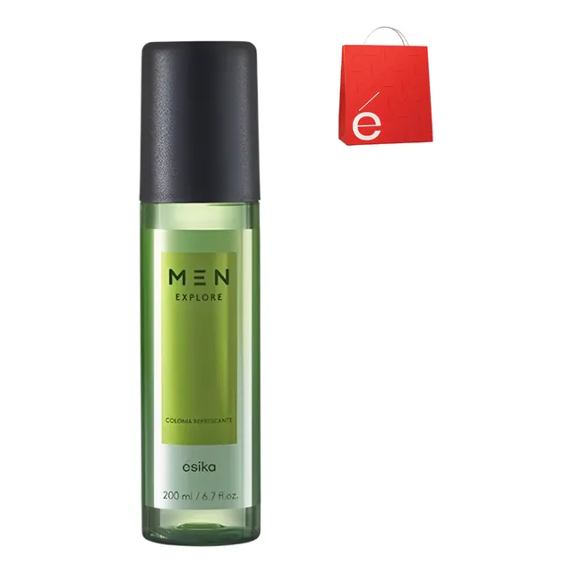 Colonia Refrescante Men Explore Ésika 200 Ml + Bolsa Regalo