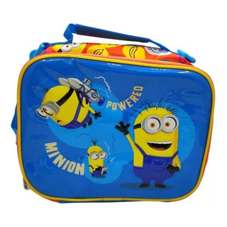 Lunchera Wabro Minions 85604 Valija Maletin Tela Bolsillo Color Azul Con Amarillo Lunchera Wabro Minions 85604 Valija Maletin Tela Bolsillo Color Azul Con Amarillo