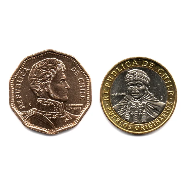 Chile 50 Y 100 Pesos 2012 - 2011