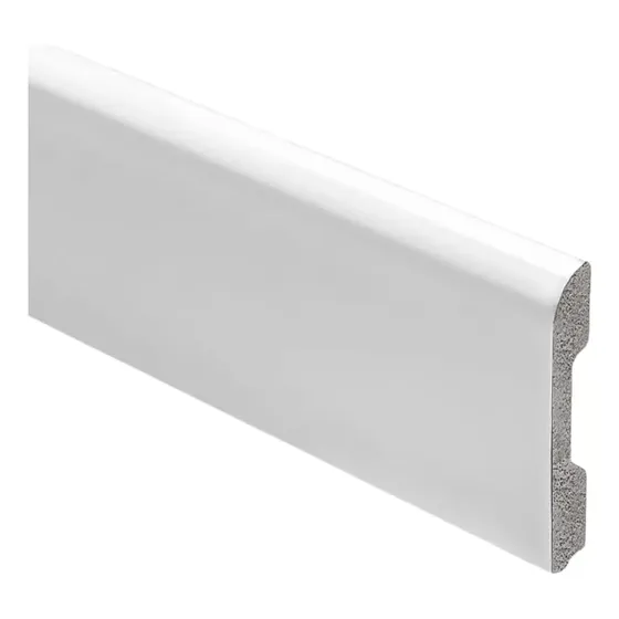 Zocalo Blanco Curvo Poliestireno Eps 70mm X 15mm X 2.85mts