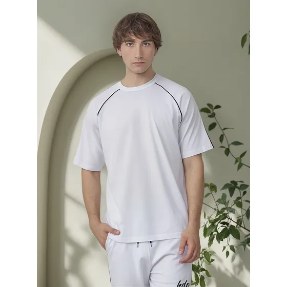 Remera Hueso De Perro Oversize Vivo Liso Hombre