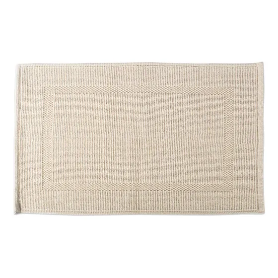 Alfombra Decorativa Baño Jacquard 20 X 31  Natural