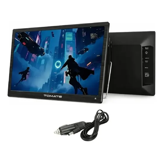Monitor Tv Digital Portátil 14 Led Hdmi Usb + 12v Mtm-1412