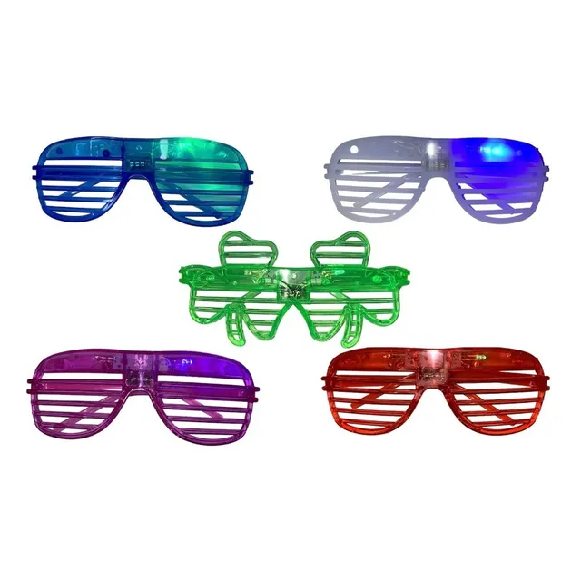 12 Lentes Luminosos Luz Led Retro Fiesta Batucada Boda