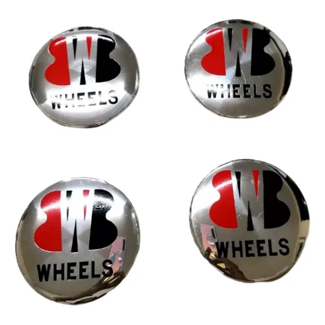 Centros De Rines Wheels Plateados 7cm