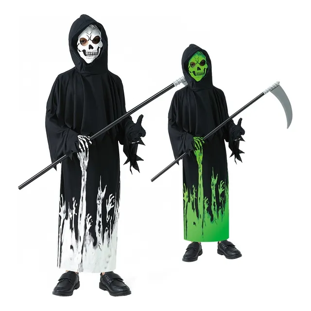 Disfraz De La Parca Niño Halloween, Brilla En La Oscuridad