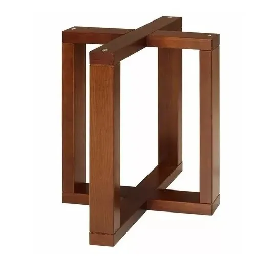Base De Mesa X - 70x70 Em Madeira Maciça - A Pronta Entrega