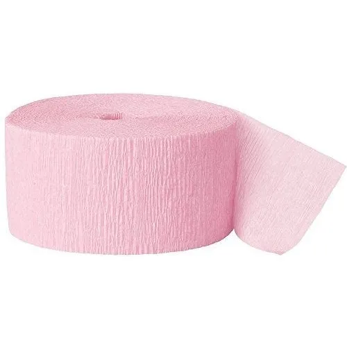 Rollos De Papel Crepé De Color Rosa Pastel De 81 Pies
