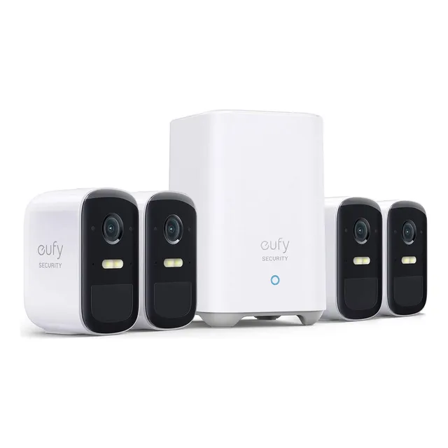 Eufy Security, Kit De 4 Cámaras Eufycam 2c Pro, Entrada D...