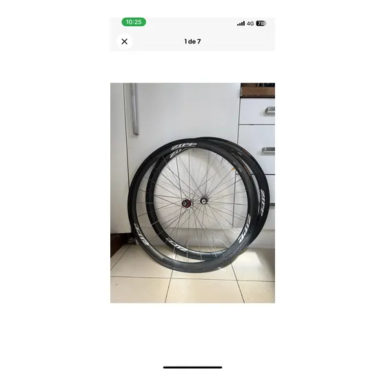 Ruedas Carbono Ruta Zipp 202 Para Tubular, Perfectas Condici