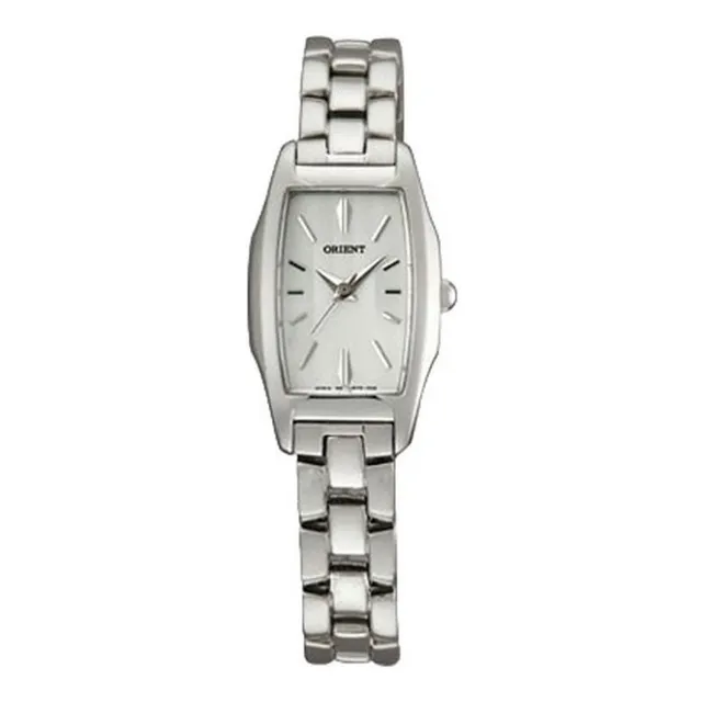 Reloj Orient Mujer Rectangular Pulsera De Acero Cubtf001w