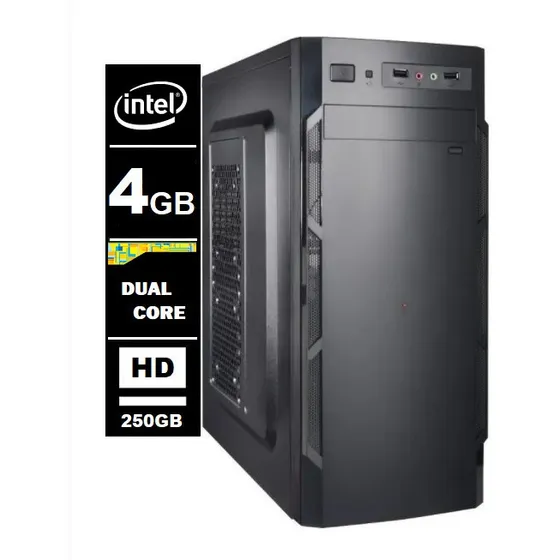 Computador Intel Dual Core 4gb Ddr3 250gb Promoção 