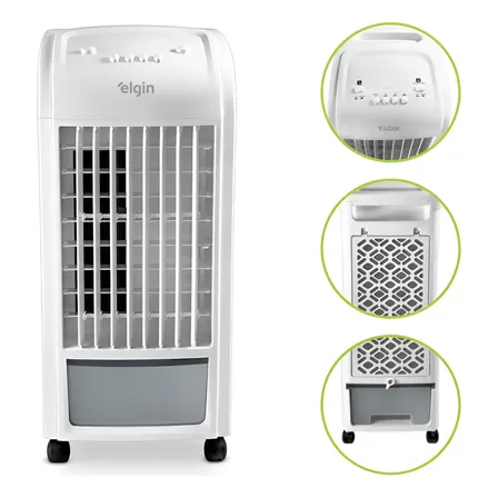Climatizador Ar Frio 3 Em 1 Ventilador Umidificador Branco 127