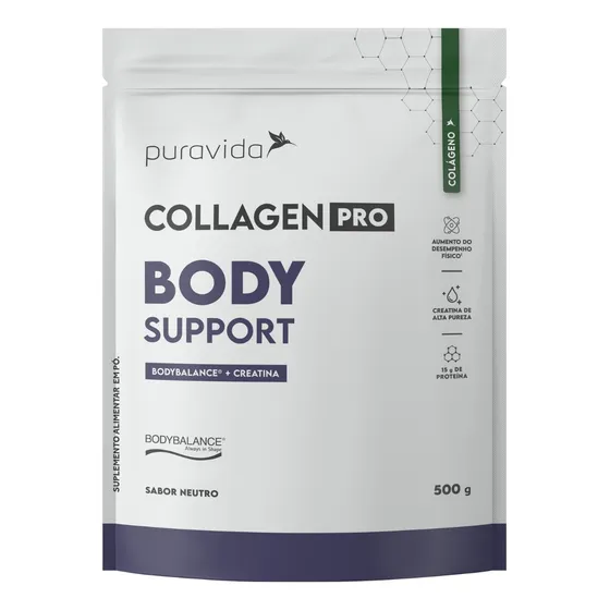 Collagen Pro Body Support 500g Colágeno+creatina - Pura Vida
