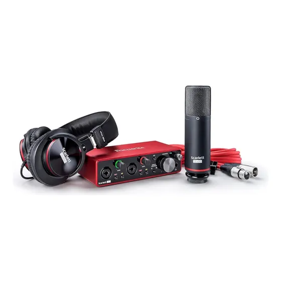 Focusrite Scarlett 2i2 Studio Combo Interfaz Audifonos Micro
