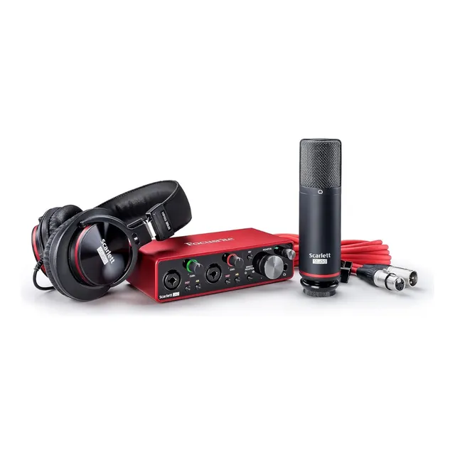 Focusrite Scarlett 2i2 Studio Combo Interfaz Audifonos Micro