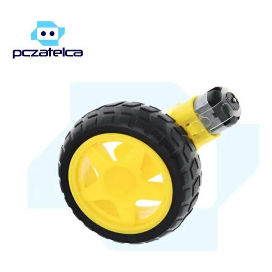 Motor Dc Con Caja Reductora 3v-6v 100-180rpm Con Rueda