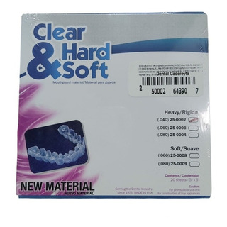 Acetato Para Guardas Dentales Rígido .40 ( 20 Pzas ) Acetato Para Guardas Dentales Rígido .40 ( 20 Pzas )