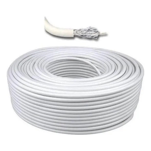 Cable Coaxial Rg6 Directv - Rollo 131m - Doble Blindaje, 75