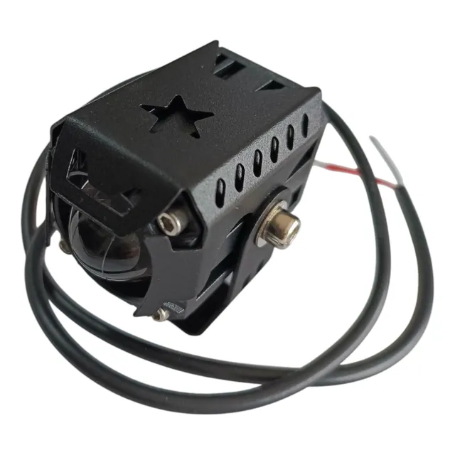 Faro Auxiliar Luz Led Strober Fija Exploradora Lupa Moto