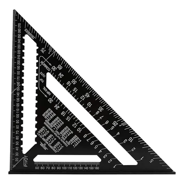 Escuadras 12 Pulgadas 30cm Forma De Ángulo Triangular Regla