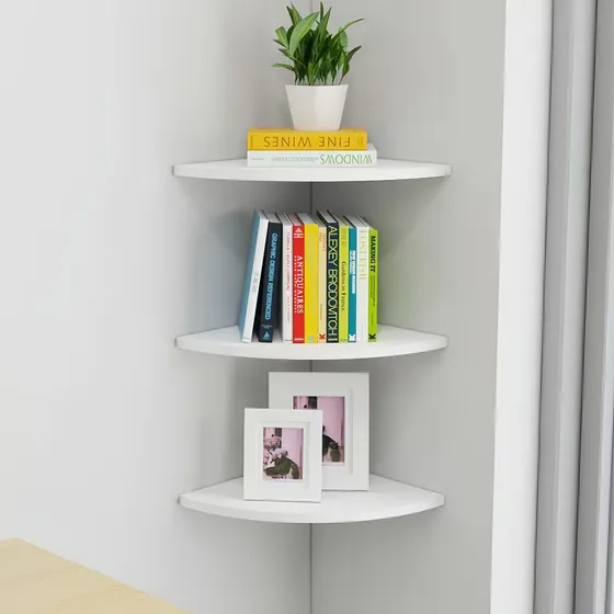 3 Plantas Repisa Esquinera Minimalista Flotante Moderna