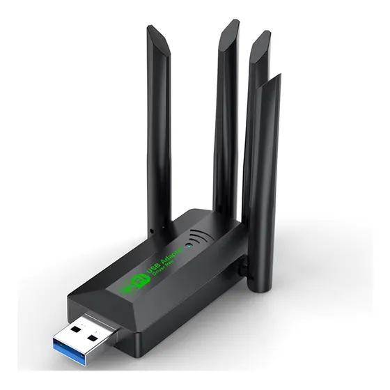Adaptador Wifi Banda Dual 2,4g + 5,8 Ghz 4 Antenas
