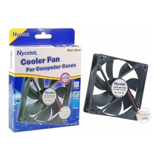Fancooler Ventilador Extractor 12x  12cm 4pin 12v Para Pc