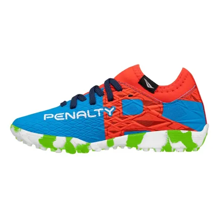 Chuteira Penalty Society Rx Locker Kids Y-3 Azul-branco-vermelho-verde Lisa 25 Br