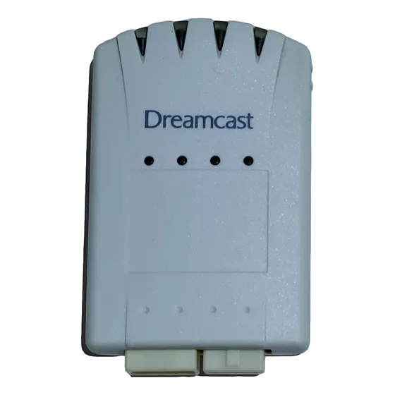 Sega Dreamcast Dc 4x Memory Card Vmu Model Hkt-4100 Original