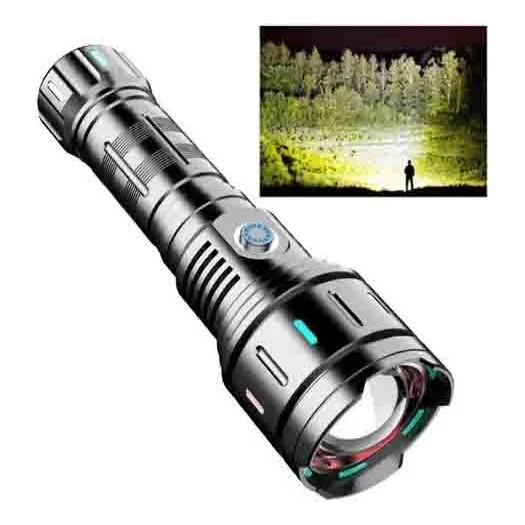 Lanterna A Laser Tática Titanium Pro Camping T9 Usb Led