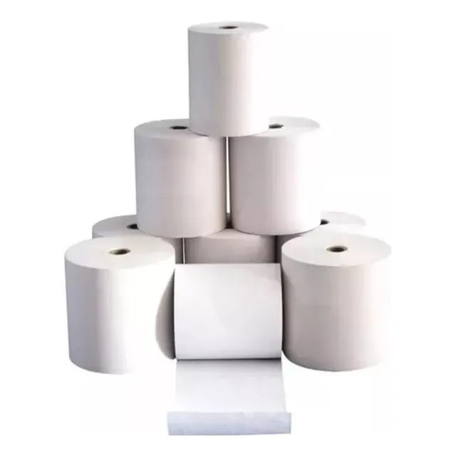 32 Rollos Termicos Rollo Papel Termico Cinta Ter 80mm X 80mm Color Blanco