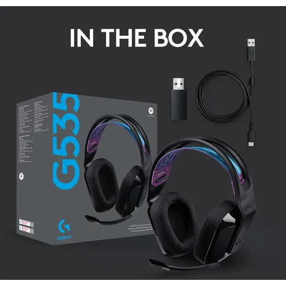 Audifonos Con Microfono Logitech G535 Lightspeed Para Juegos