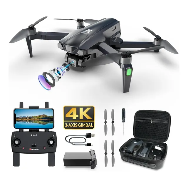 Dron P/adultos C/cámara 4k De Largo Alcance, Bezgar Bd901