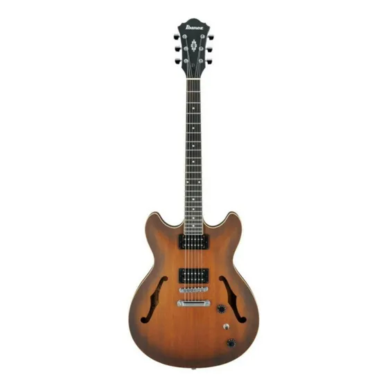 Guitarra eléctrica Ibanez AS Artcore AS53 semi hollow de sapele tobacco flat mate con diapasón de nogal