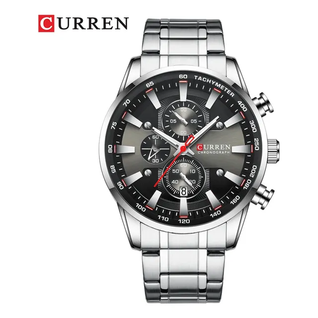 Reloj Caballero Curren Elegante Cuarzo Cronógrafo Original