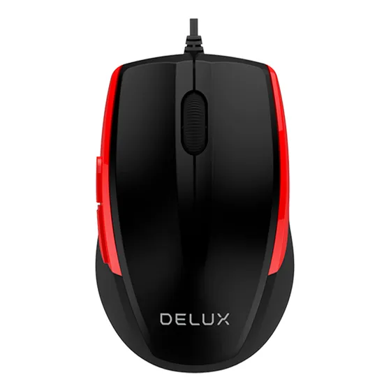 Mouse Usb Inal M521 2.4ghz Black-red Delux