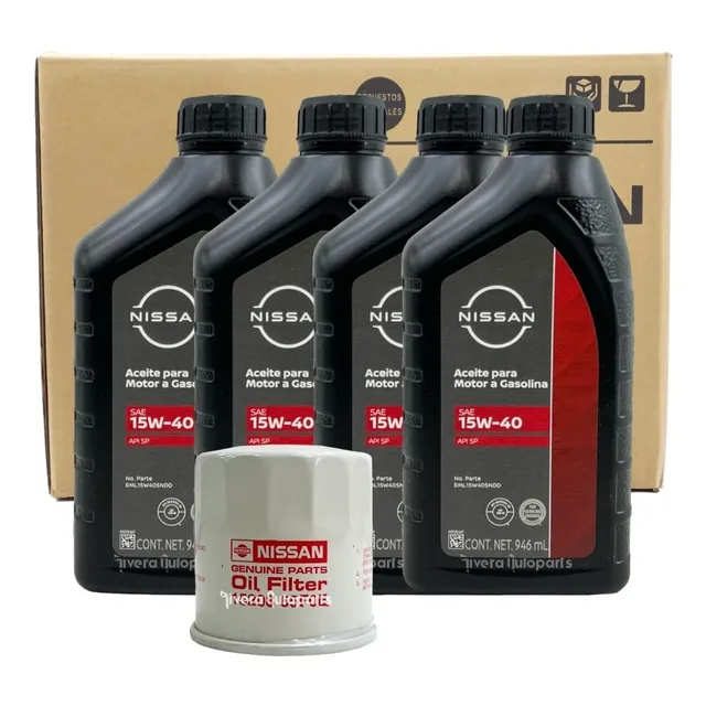 Kit Lubricacion Aceite Filtro Original Versa 2017 15w40