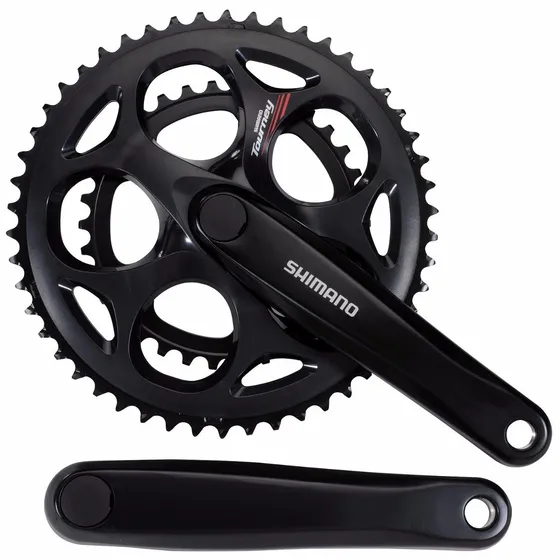 Plato Y Palanca Doble P/ Bici Ruta  Shimano Tourney Fc-a070