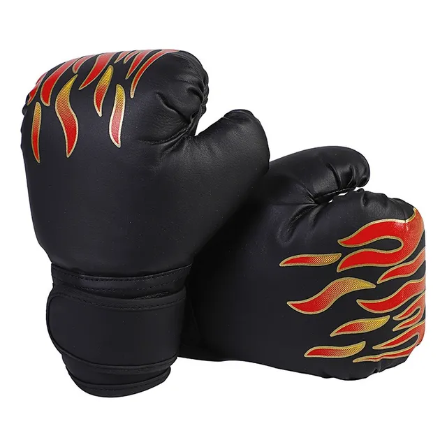 Guantes Box Boxeo Muay Thaipara Niños Patrón De Llamas