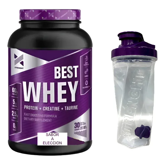 Best Whey Protein 2lb + Vaso Mezclador 600cc - Xtrenght Fctr