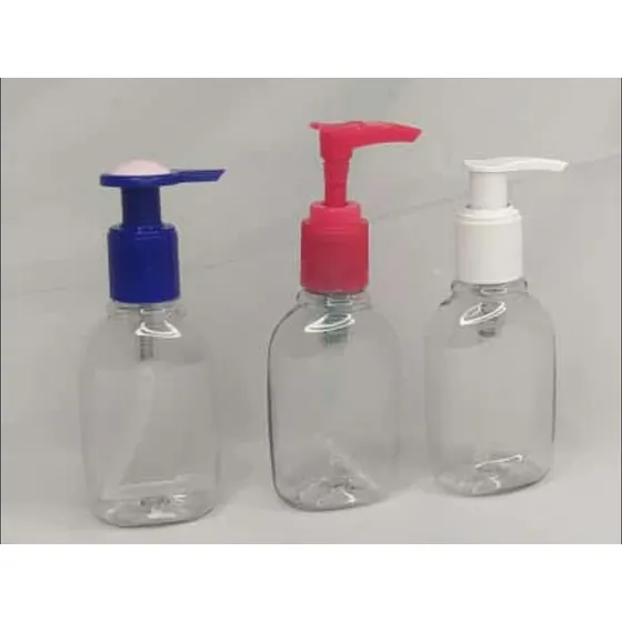 Envase 200cc Transparente Tapa Loción Cremera Dispensadora