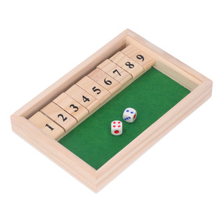 Juego De Mesa Flip Tile, Dado De Madera, Portátil, 9 Números Juego De Mesa Flip Tile, Dado De Madera, Portátil, 9 Números