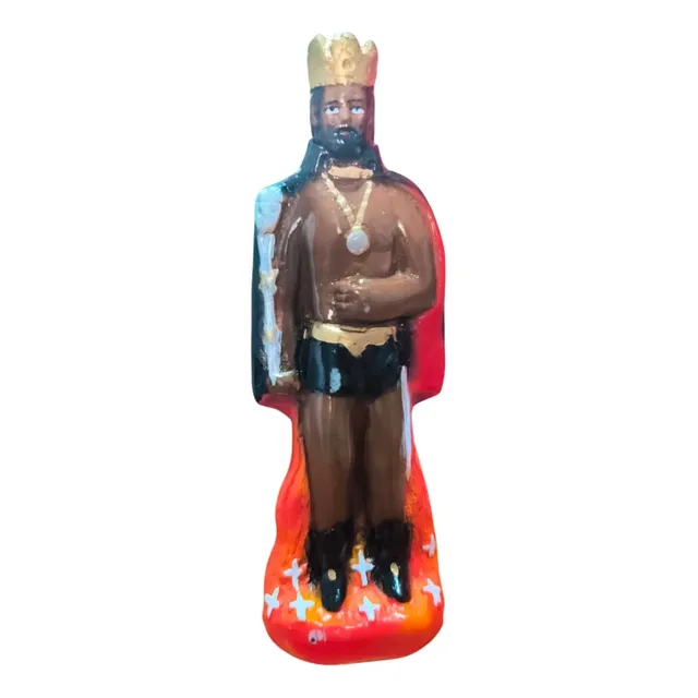 Imagen Estatuilla Artesanal  Exu Rey 24cm Altura