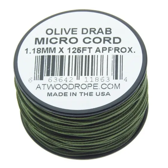 Rg1280 Rollo Parachute Cord Paracord Micro Cord Olivo 