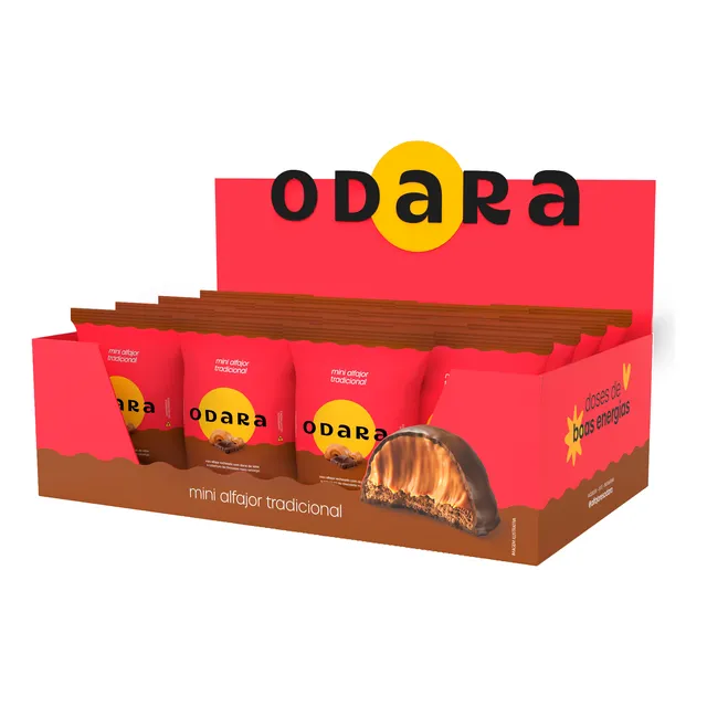 Mini Alfajor Odara Tradicional 25 G - Caixa Com 18 Unid