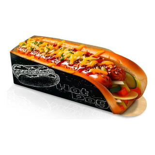 Embalagem Para Hotdog (cachorro Quente) 100 Und Embalagem Para Hotdog (cachorro Quente) 100 Und