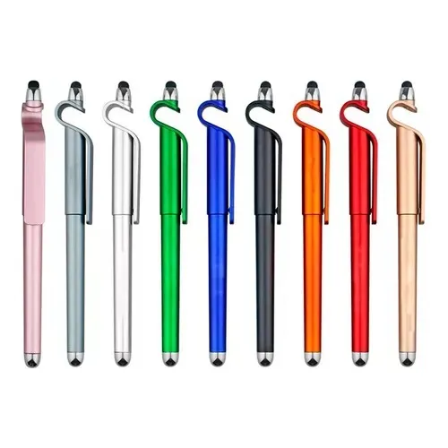 Lapiz Optico 3 En 1 Colores Esfero Y Soporte