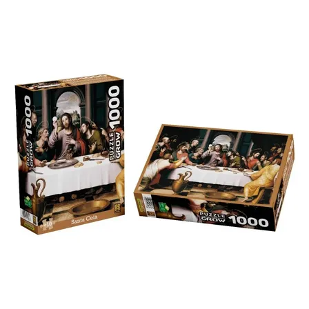 Puzzle 1000 Peças Santa Ceia Grow