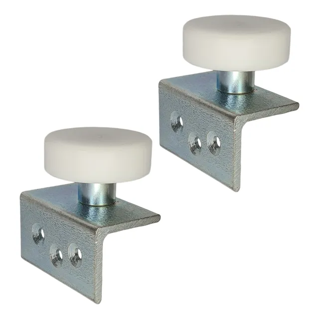 Roldana Guia De Nylon 42mm Porta Deslizante Com Suporte Fixa